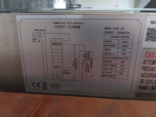 Saladette, ECOFROST model 4750.165