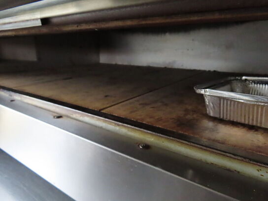 Pizzaovn, PIZZAMASTER 2x8 med udtrækspalde og ben på hjul