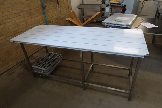 Rustfri stålbord 180x70xH90cm