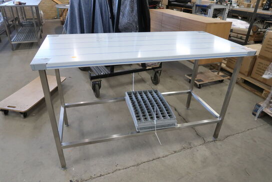 Rustfri stålbord 140x65xH90cm