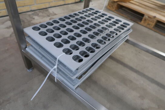 Rustfri stålbord 180x70xH90cm