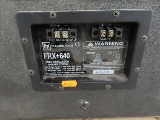 2 stk Højtalere ELECTRO-VOICE FRX+640