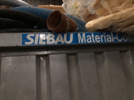 Materialcontainer uden indhold og nøgle