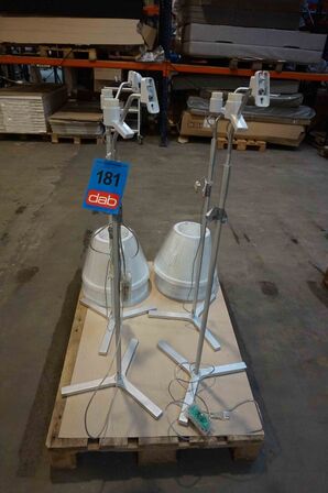 4 stk Marset Standerlamper Hvid/alustel (MOMSFRI)