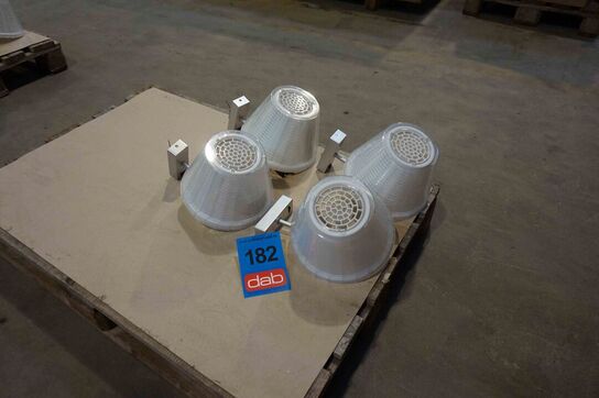 4 stk Marset Væglamper Hvid/alustel (MOMSFRI)