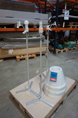 3 stk Marset Standerlamper Hvid/alustel (MOMSFRI)