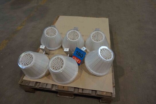 6 stk Marset Væglamper Hvid/alustel (MOMSFRI)