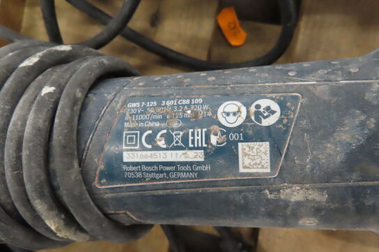 2 stk. Vinkelslibere BOSCH