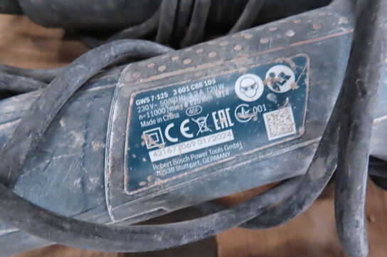 3 stk. Vinkelslibere BOSCH