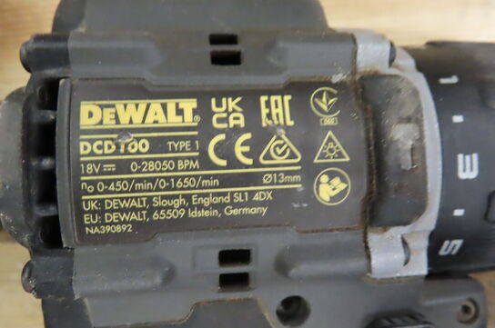 4 stk. Akku-værktøj DEWALT