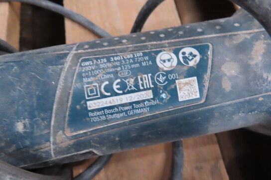 3 stk. Vinkelslibere BOSCH