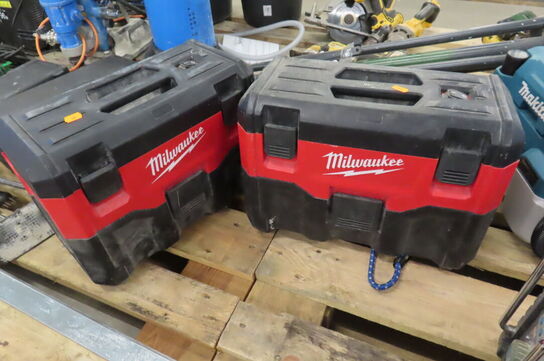 2 stk. Akku-støvsugere MILWAUKEE