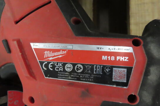 4 stk. Akku-værktøj samt arbejdslampe Milwaukee