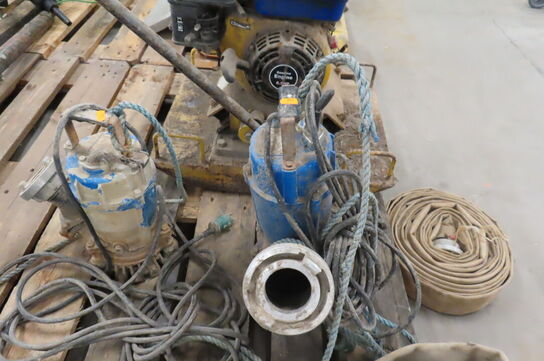 2 stk. Dykpumper samt slange