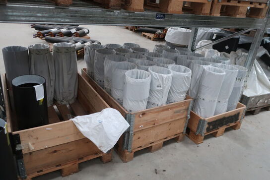 Parti af fjernvarmerør og -fittings