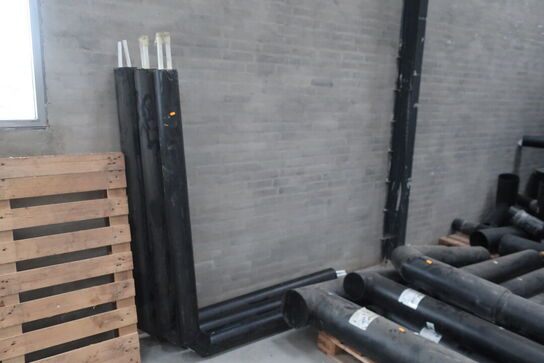 Parti af fjernvarmerør og -fittings