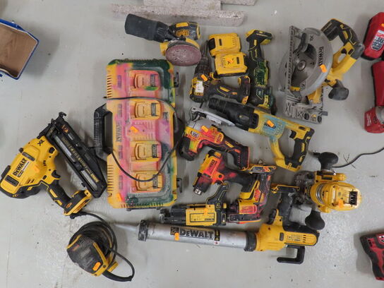 Stort lot accu. værktøj, DEWALT