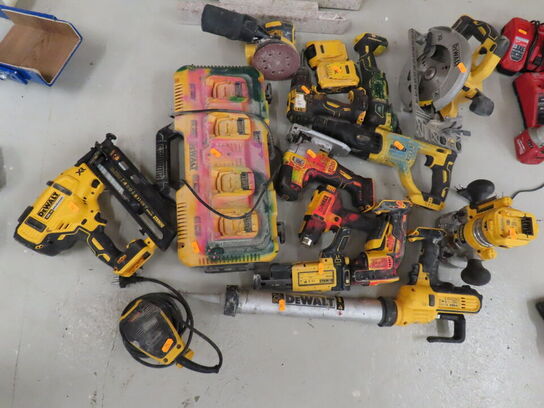 Stort lot accu. værktøj, DEWALT