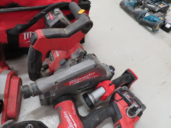 Stort lot accu. værktøj MILWAUKEE