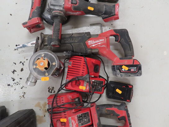 Stort lot accu. værktøj MILWAUKEE