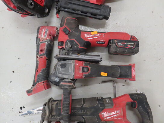 Stort lot accu. værktøj MILWAUKEE