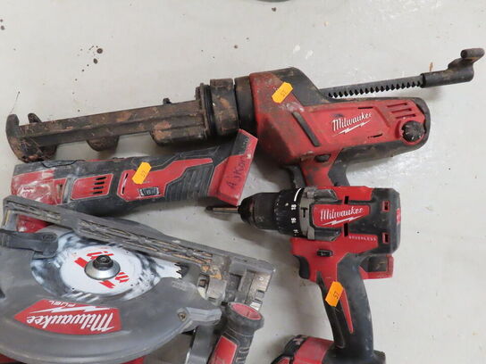 Stort lot accu. værktøj MILWAUKEE