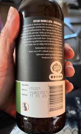 Varelager over flaskeøl samt fustager fra BWB, se beskrivelse.