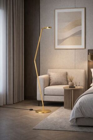 Frandsen bespoke cap floor lamp messing 127389