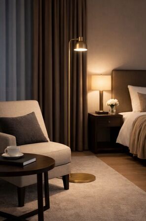 4 stk. frandsen bespoke industry floor lamp messing 127396