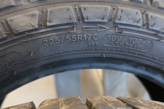 3 stk. dæk MICHELIN 205/55 R16 og 225/55 R17C