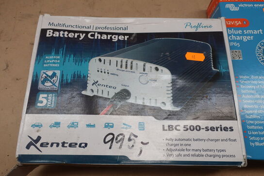 2 stk. batteri lader XENTEQ og VICTRON ENERGY