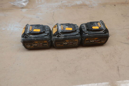 3 stk. batterier DEWALT