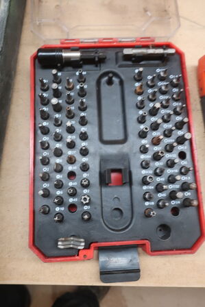 2 stk. topnøglesæt og bitzsæt BAHCO, POWERFIX