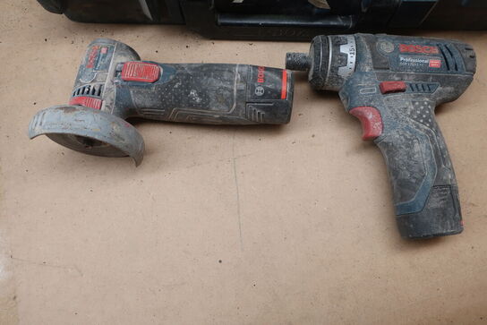 Vinkelsliber og skruemaskine BOSCH 