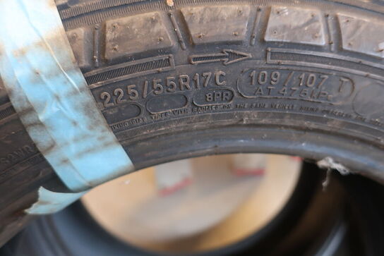 3 stk. dæk MICHELIN 205/55 R16 og 225/55 R17C