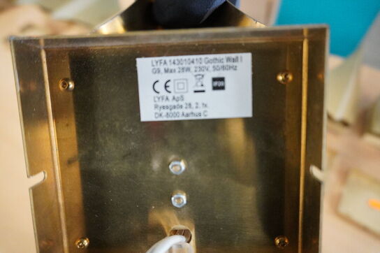 3 stk. Væglamper LYFA Gothic Wall 2 single