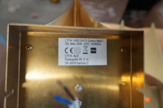 4 stk. Væglamper LYFA Gothic Wall 2 single