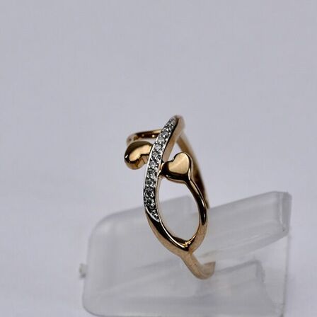 Brillantring af 9 kt. guld