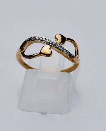 Brillantring af 9 kt. guld