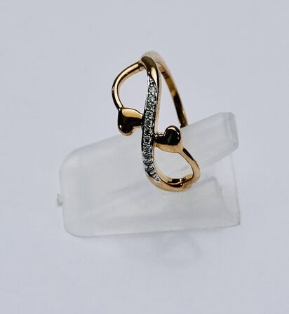 Brillantring af 9 kt. guld