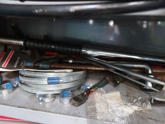 Stålskab inkl. indhold (se billeder)