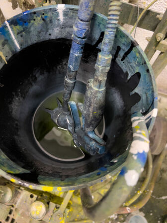 Sprøjteanlæg (mærke og model ukendt)