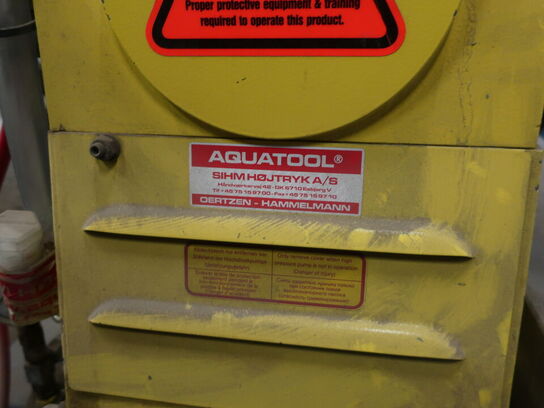 Højtryksanlæg (2000 bar) AQUATOOLS (SIHM) til vandafrensning af emner