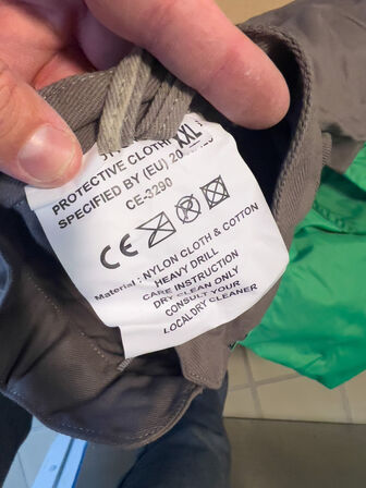 3 beskyttelsesdragter str. XXL (ubrugte)