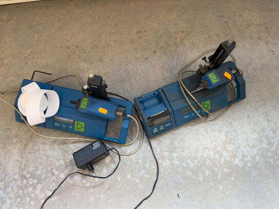 2 stk. måleinstrumenter HOMMEL WERKE T 1000 E m. printere