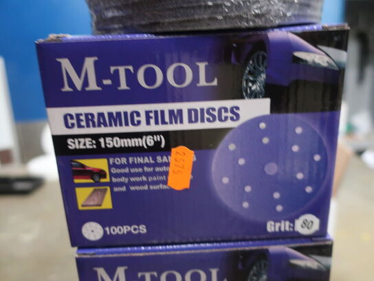 6 ks. M-TOOL keramiske slibeskiver Ø150 K80