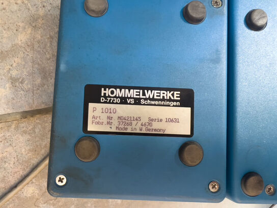 2 stk. måleinstrumenter HOMMEL WERKE T 1000 E m. printere