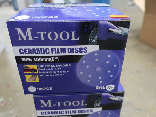 3 ks. M-TOOL keramiske slibeskiver Ø150 K320