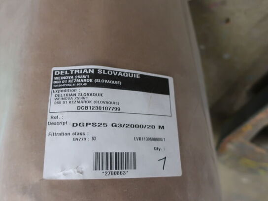 1 rll. PAINT STOP filter + div. løse ark