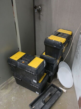 5 stk. STANLEY værktøjskasser inkl. indhold